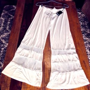 Michael Lauren | Wide Leg Pant | White | NWT